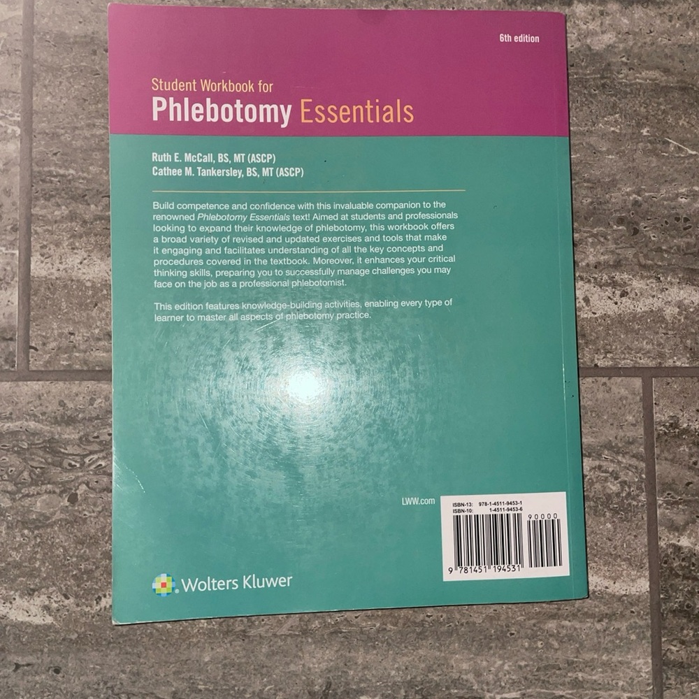 Phlebotomy Essentials WorkBook - Picture 2 of 2